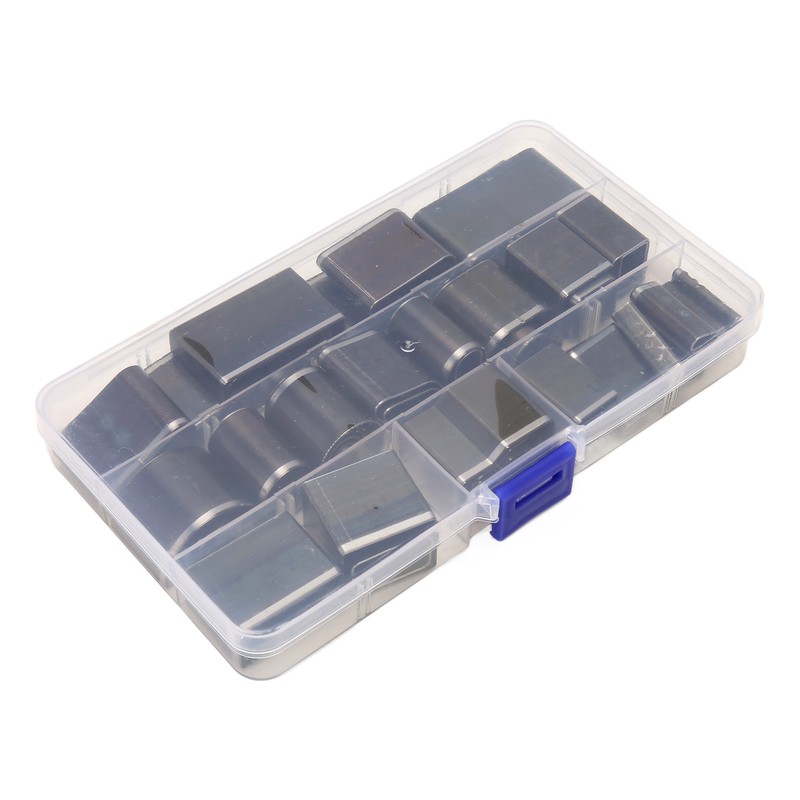 55Pcs Hollow Punch Cutter High Carbon Steel Rich Sizes Box