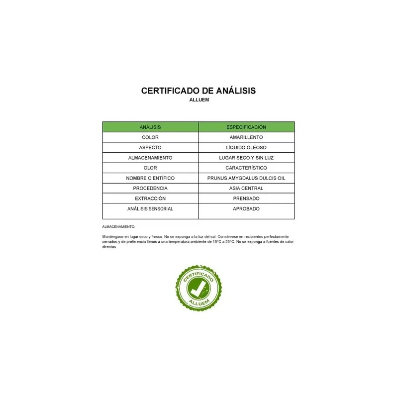 Aceite De Almendras Dulces 100 Puro Orgánico