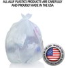 Aluf Plastics 45 Gallon Clear Trash Bags (1000 Count) With
