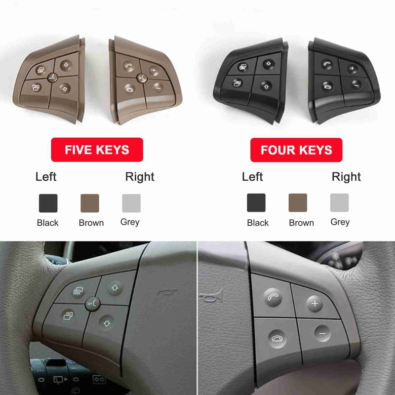 Steering Wheel Control Buttons Switch Replacement for Benz W164 W245