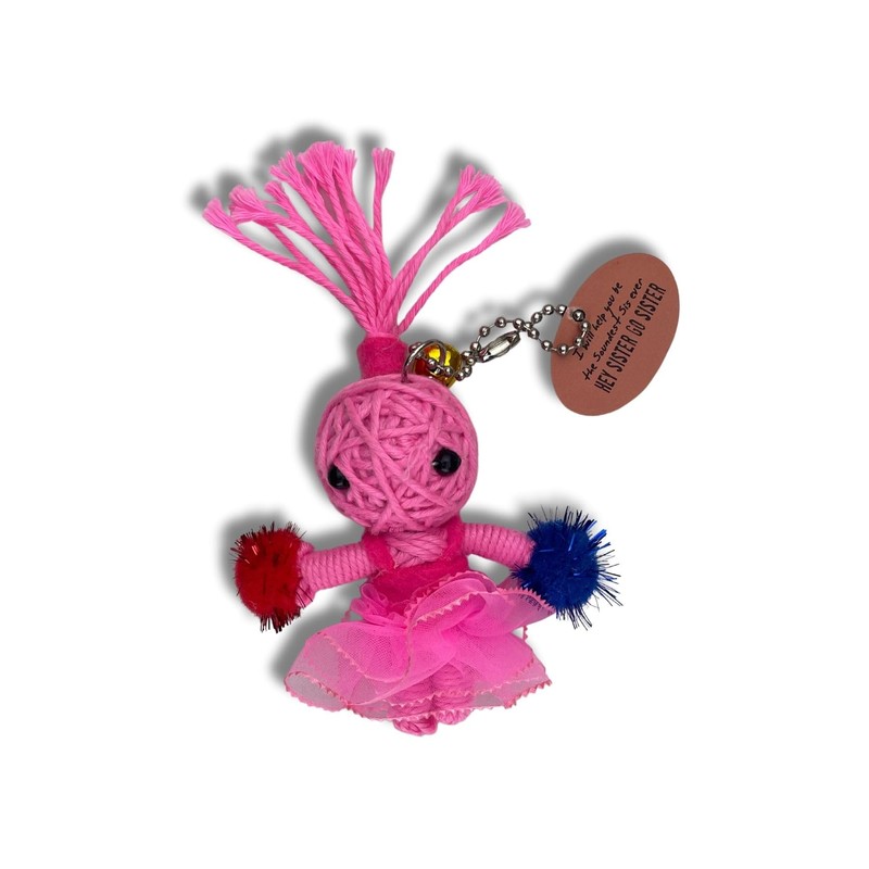Watchover Voodoo 3-Inch Hey Sister Go Sister Keychain - Handcrafted