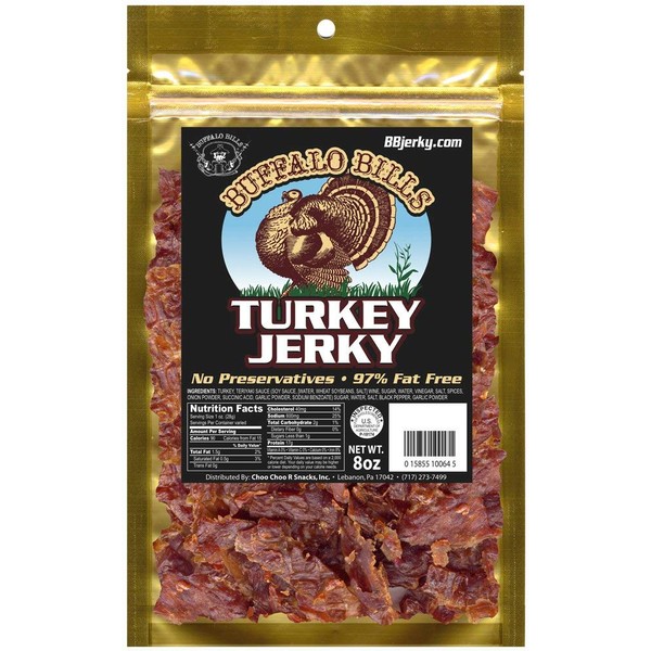 Buffalo Bills 8oz Turkey Jerky Pack (made with 100% turkey breast – contains no MSG and no nitrites)
