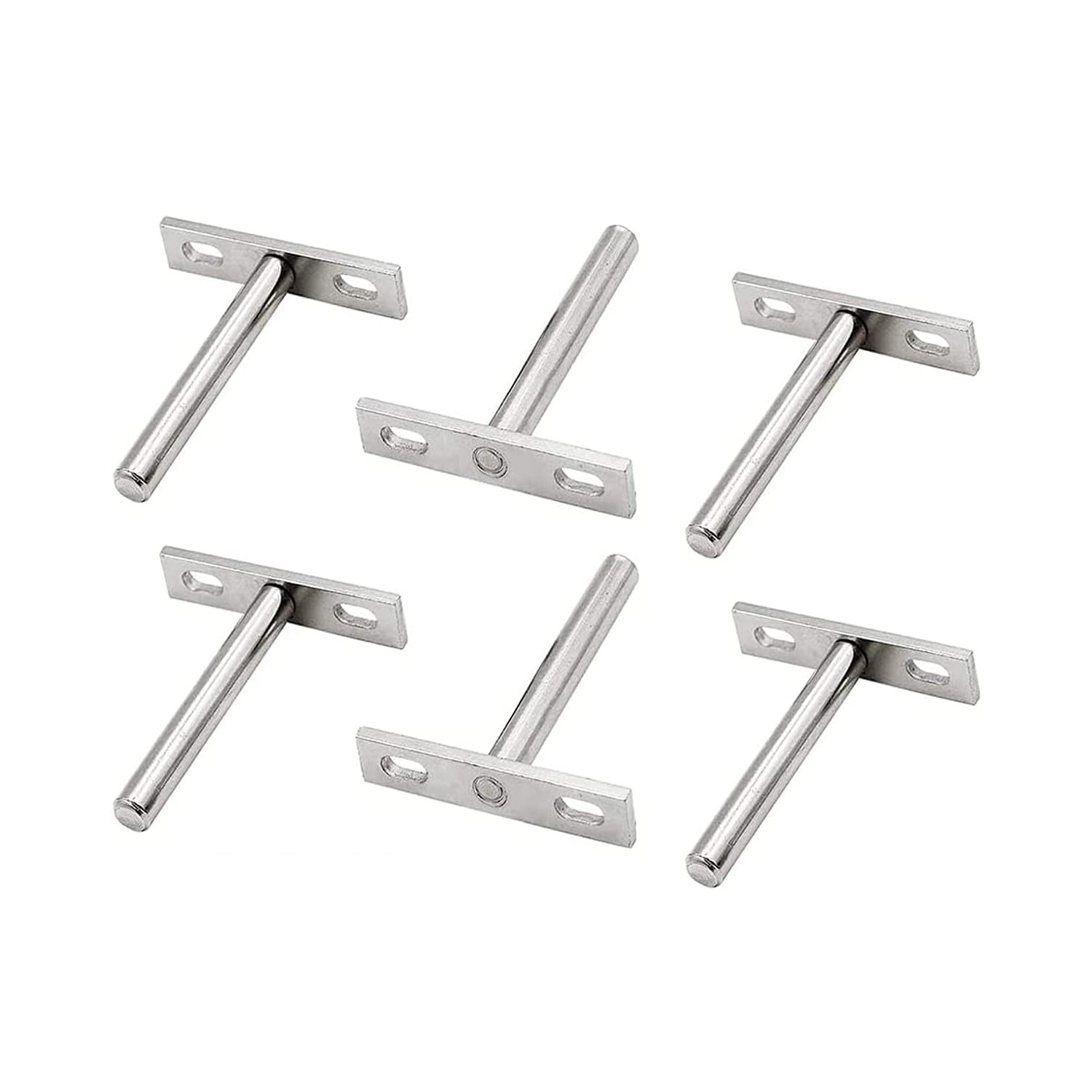 Mesee 6 Packs Floating Shelf Support, 3 Inch Invisible Floating Shelf ...