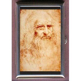 Leonardo Davinci Self Portrait Renaissance Art Decorative Pill Box