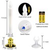 12 Set Halloween Christmas Window Candles Lights with Timer Battery