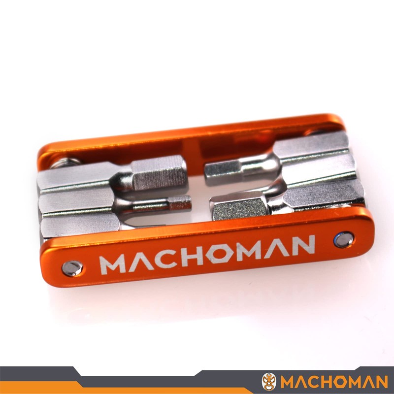 MACHOMAN Bike Multi-Tool - 7 in 1 Portable Folding Multi-Tool