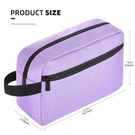 Icramsy Travel Toiletry bag Toiletry bag for women men Hanging toiletry bag Cosmetic bag Travel accessories Gift for Women Men Girls (Purple)