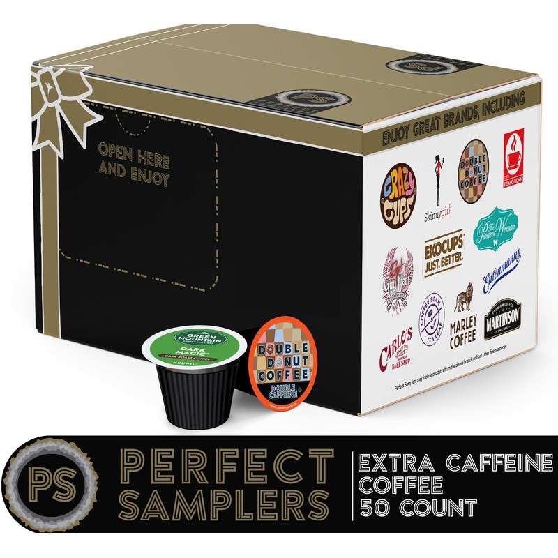 Perfect Samplers Extra Caffeine Extra Bold Coffee Single Serve Cups