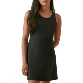 BASS OUTDOOR Women’s Activewear Tank Dress for Running, Tennis or Golf, Black, M
