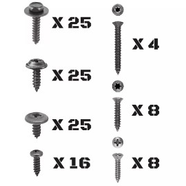 GM Replacement 1973-1987 Regal Turbo T-Type Interior Exterior Engine Bay OEM Trim Screw Kit GM