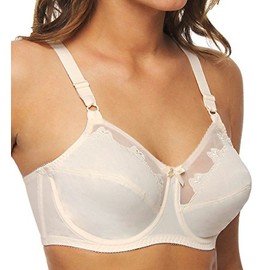 Bali Women's Flower Underwire Bra, Light Beige, 38C