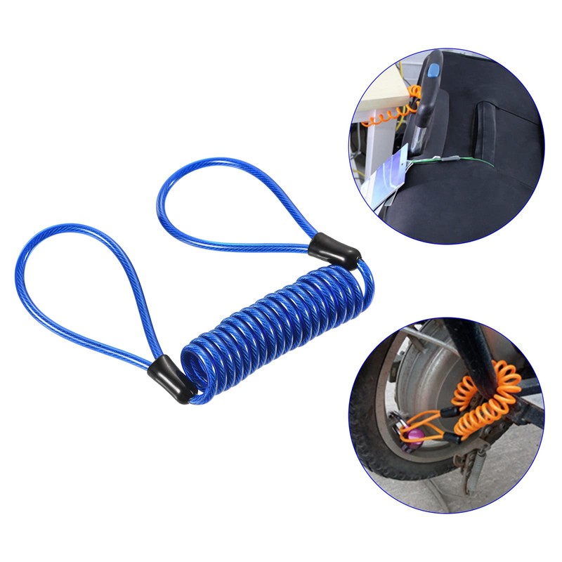 M METERXITY Disc Lock Security Steel Cable - Plastic Coated