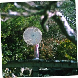 OFFSCH 2Pcs Japanese Style Paper Umbrella Classical Umbrella for Photography Props Holiday Decor Festival Decor Unique Japanese Parasol Delicate Stage Decorative Umbrella