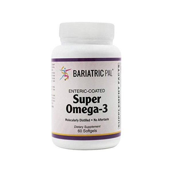 BariatricPal Super Omega-3 Softgels (60) - No Aftertaste!