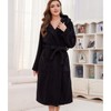 U2SKIIN Womens Fleece Hooded Robe, Soft Warm Bathrobe for Women