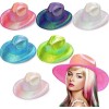 Xz 3pcs Sombrero Vaquero Disfraz Tornasol Fiesta Pride Tr A