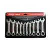 10 pcs Stubby Spanner Set Ring Open End Combination Short