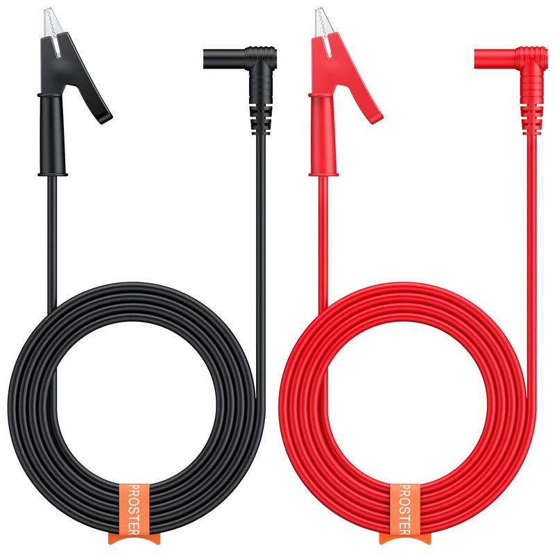 Proster 4mm Banana Plug to Alligator Clip - 15A 1000V