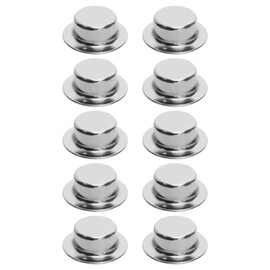 SG Store 10pcs Axle Push Nuts 5/8 Shaft Push Nut Fasteners Compatible with Trolley/Lawn Cart/Wheeled Trash Can/Pressure Washing Truck Pushnut Cap Stud