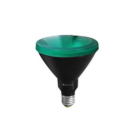 PAR38 LED 15 W 230 V E27 30° Green IP65 LED Reflector Lamp (Replacement Option PAR38 60 W - PAR38 80 W) for Garden Spots, Garden Spotlights, Garden Spikes, Ground Spike Spotlights, Outdoor Lamps