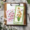 BEUNITONE Clear Stamp Stencil and Die Cut Set Layered Flowers