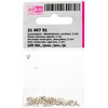 Efco Flat Beads Metal Glaze 2 mm 100 pcs. Silver-Plated,