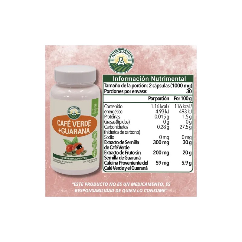 Pack Bienestar Digestivo y Control de Peso: Café Verde, Guaraná