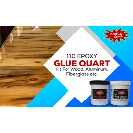 Fasco Epoxies 110 Epoxy Glue Pint Kit (Wood, Aluminum, Fiberglass)