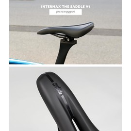 INTERMAX Fahrradsattel mit Komfortloch, wasserdicht, weiche Polsterung, für Mountainbikes und Rennräder (INTERMAX THE SADDLE V1)