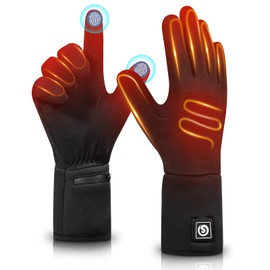 HAEGLAUV Heated Glove Liners for Men Women,Electric Battery Heated Gloves Rechargeable Thin Heated Work Gloves