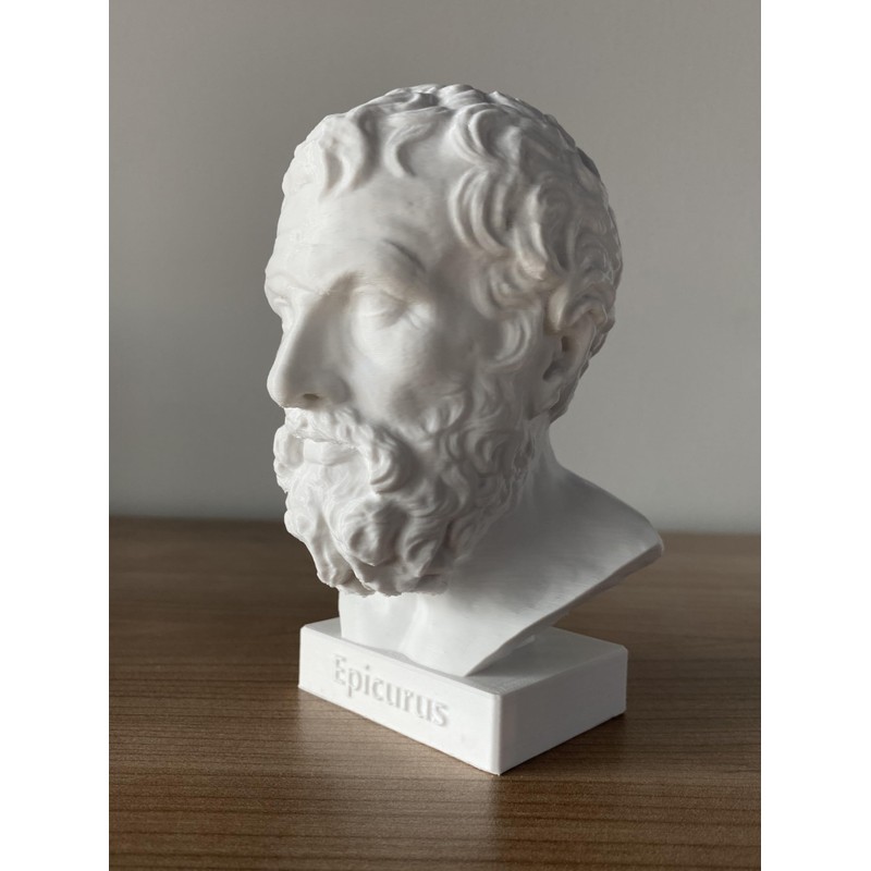 Generic Epicurus Ancient Greek Philosopher. Statue or Bust of Epicurus.
