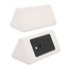Triangular Wood Clock Adjustable Brightness Sound Control Temperature Display 12/24