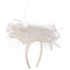 LIERYS Loarena Women's Straw Fascinator with Bow Made in Italy