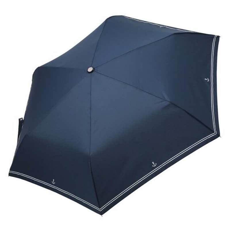 Nitori 8699907 Folding Umbrella, Marine, 21.7 inches (55 cm), Navy