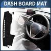 INFINAUTO Dash Cover Interior Sunshield Dashboard Carpet Mat with Sticker