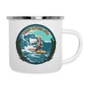 Spreadshirt Team Otter 841 / Funny Surfing Otter Enamel Mug,