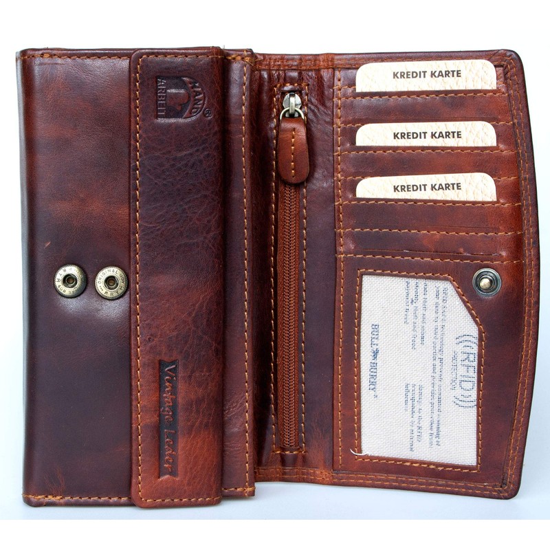 Bull Burry Spacious Brown RFID Leather Wallet Made From Strong