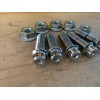 H.R.E. Assembly Wheel M8 X 125 3piece Wheel Chrome Bolts