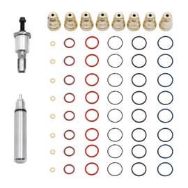 HQPASFY Injector Sleeve Cup Removal Installation Tool with O-Ring Seal Kit Compatible with 1994-2003 Ford 7.3L Powerstroke Navistar T444E DT466E Replaces# 1814376C1, F4TZ9F538A, 1823492C97