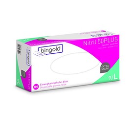 Einmalhandschuhe Nitril 50PLUS blau 100-er Pack