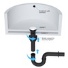 2 Pack Push and Seal Pop-up Drain Stopper with Overflow