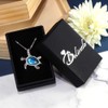 Belinda Jewelz - Collar con colgante de tortuga de plata