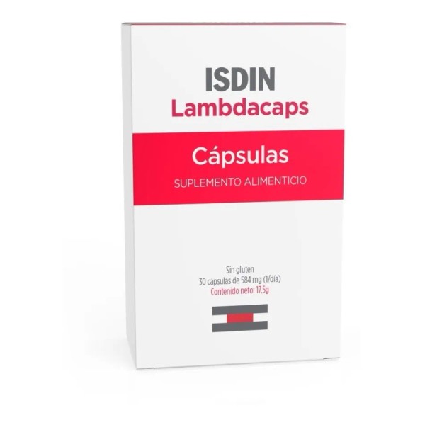Isdin Lambdacaps Suplemento Alimenticio 30 Cpsulas Sabor Sin sabor -