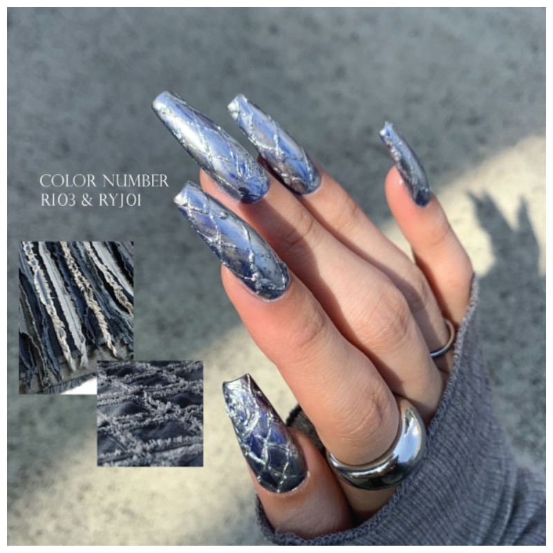 ROZYHIP Siver Collection Metallic Style Gel Nail 10ml, Color:RI01