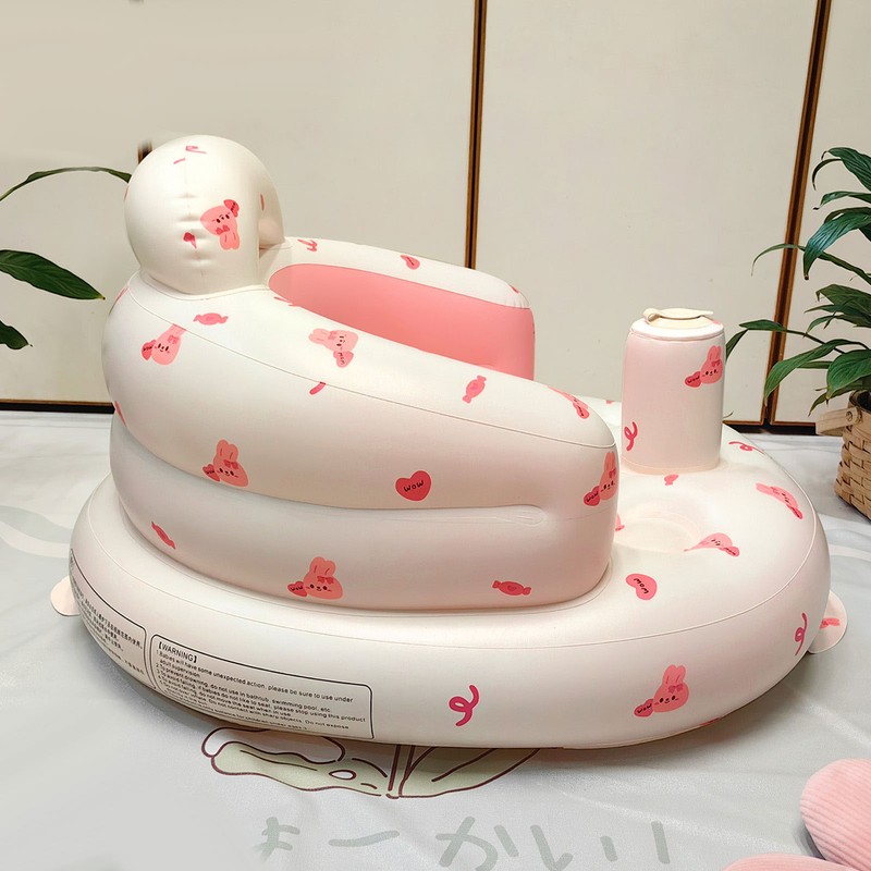 Baby Inflatable Seat with Air Pump Infant Back Support Sofa