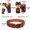 TOURBON Leather Gun Holster Adjustable Belt 1911 Pistol Holder Rig