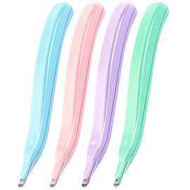 ZZTX 4 PCS Professional Magnetic Staple Remover Puller Staples Remover Staple Removal Tool for School Office Home(Blue, Pink, Purple, Green)