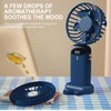 CasaCare Handheld Mini FAN with LED Display, USB Rechargeable Mini