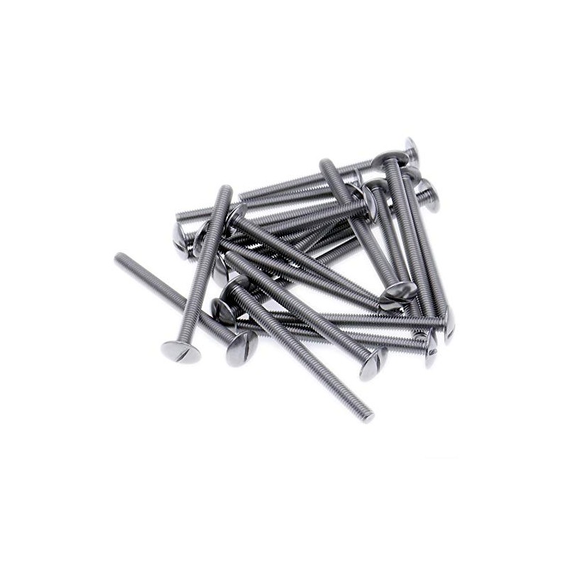 M3 (3mm x 12mm) Slot Mushroom Machine Screw (Bolt) -