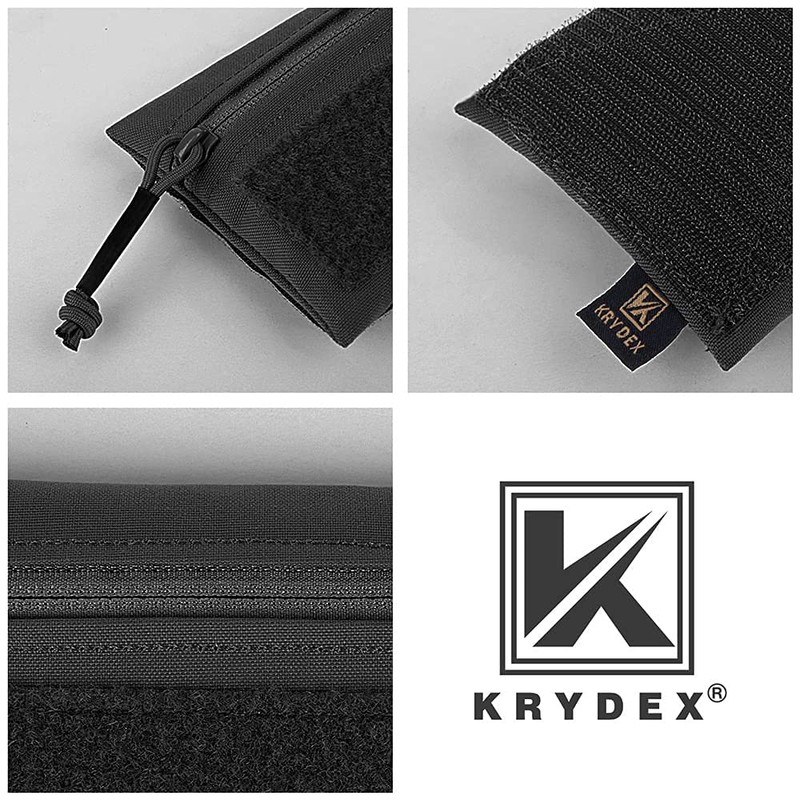 KRYDEX Admin Pouch with Loop Panel for Tactical Vest Chest